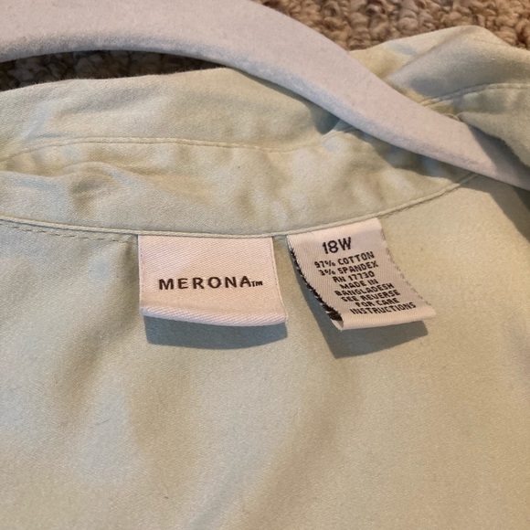 Pastel green button up - Picture 6 of 7